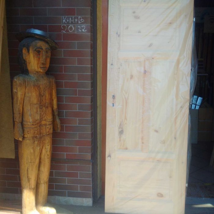 drzwi sosnowe drewniane od Ręki Mocne Solidne Lite drewno