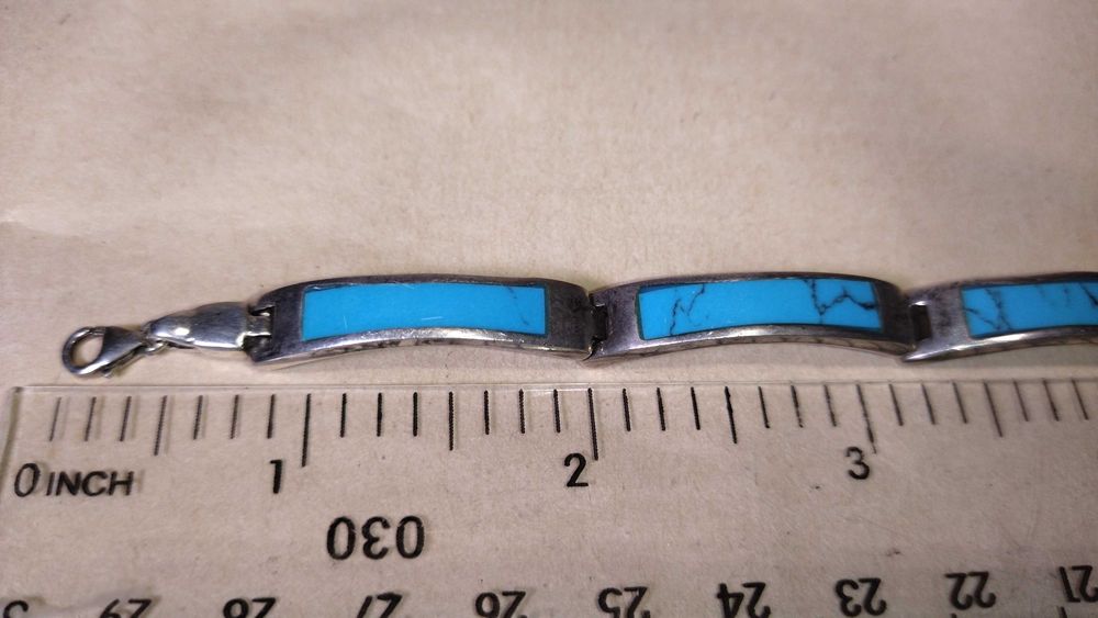 Серебряный браслет Бирюза, браслет бирюза, браслет голубой камень