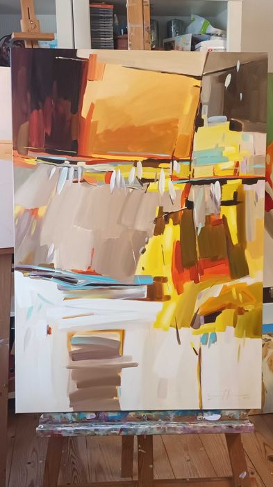 Quadro "Abstracto " 100x80cm, óleo sobre tela