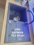 Zlew kuchenny 76x44cm