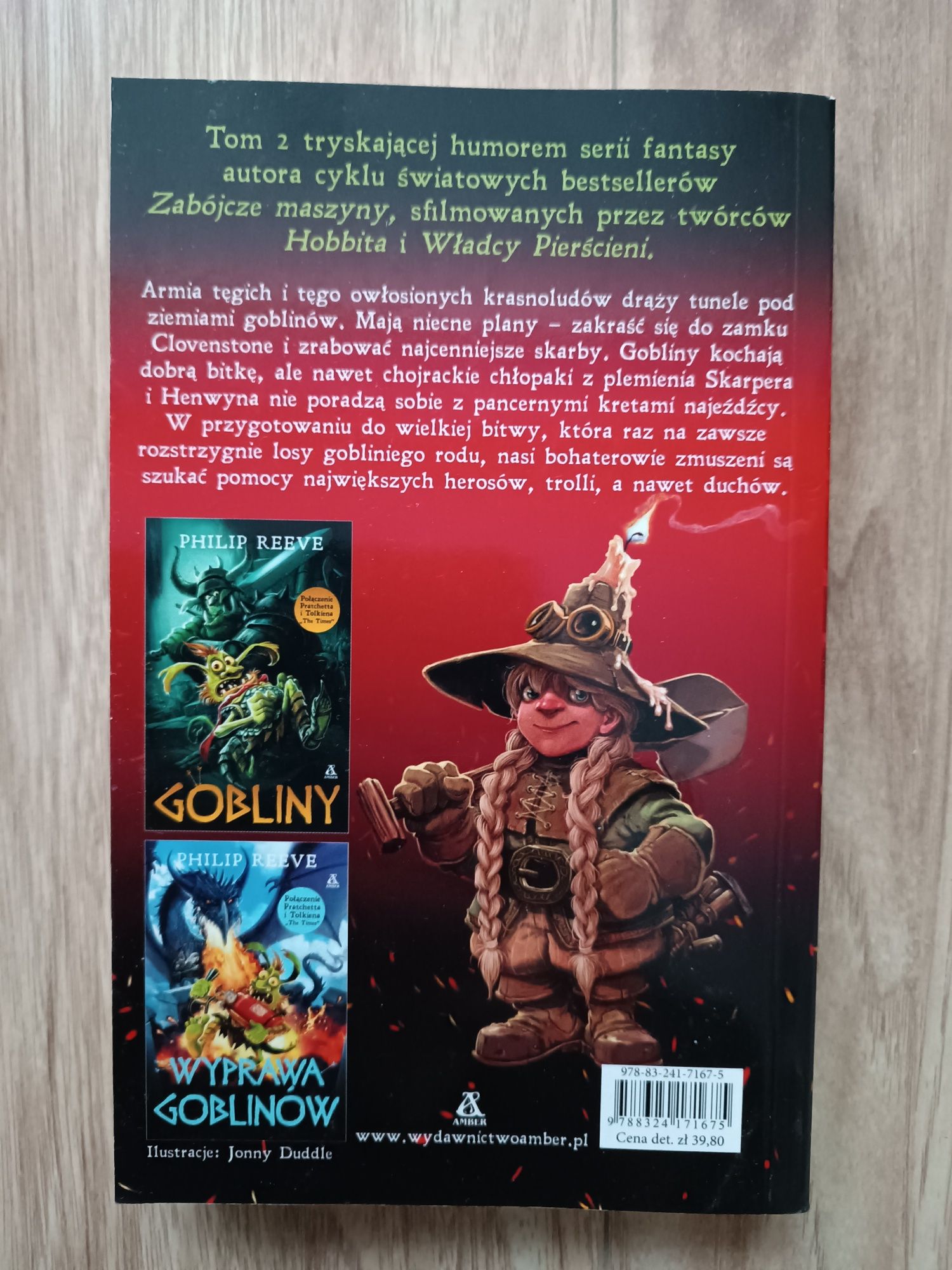 Książka Gobliny kontra krasnoludy Philip Reeve tom II fantasy amber