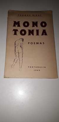 Monotonia (Poemas) - Thomaz Ribas (1943)