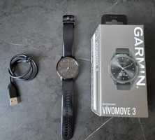 Zegarek smartwatch GARMIN Vivomove 3 czarny hybrydowy