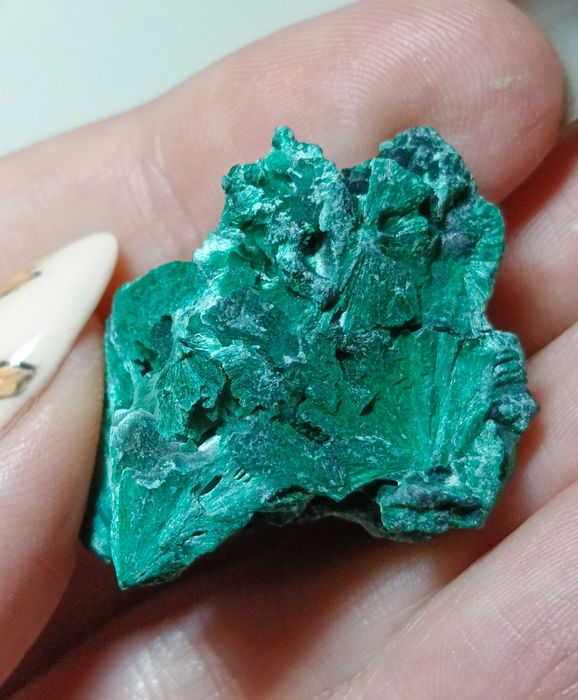 Malachit włóknisty kamień minerał