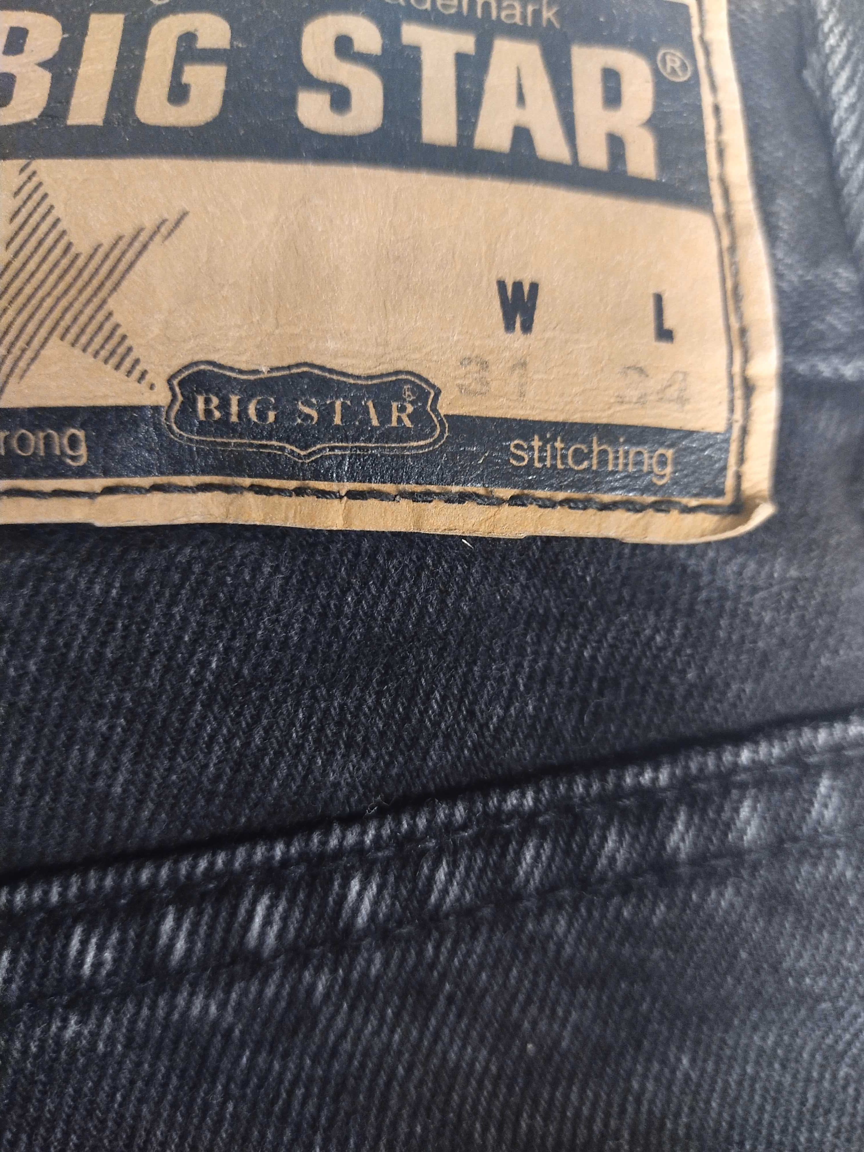 Męskie spodnie jeansowe Bigstar rozmiar W31L34 XL czarne