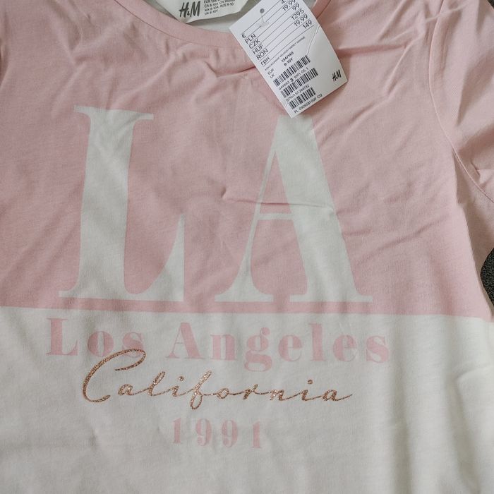 Koszulka t-schirt dziewczęcy H&M r. 158/164