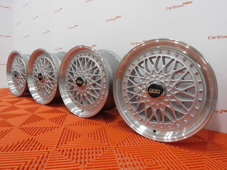 Jantes Look BBS RS 17 x 7.5 et 35 4x100 e 4x108 Silver