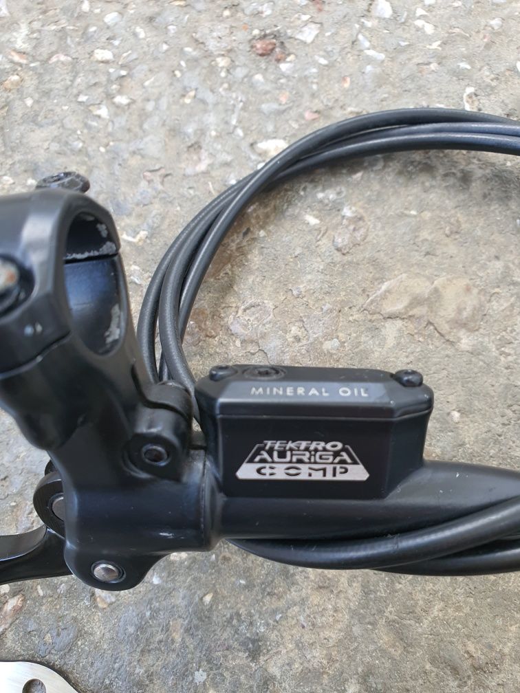Hamulec tarczowy hydrauliczny Tektro Auriga Comp tył 140cm sprawny