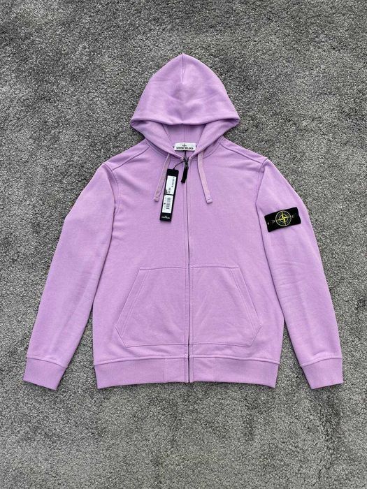 Зіп-худі Stone Island PURPLE зип-худи ліловий Стон Айленд
