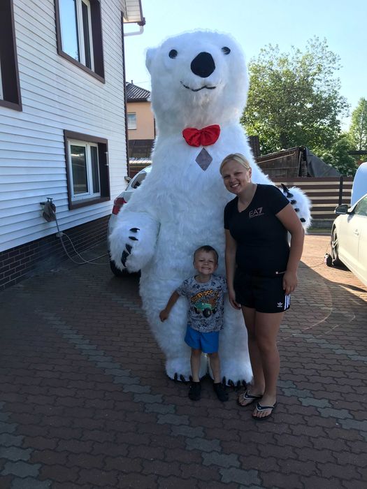 Nadmuchiwany kostium Mickey lub Misia  na  imprezy wysokość 260 cm.