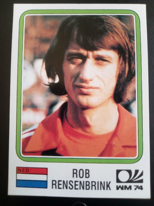 Cromo Panini World Cup Story de Rob Rensenbrink no Mundial 74