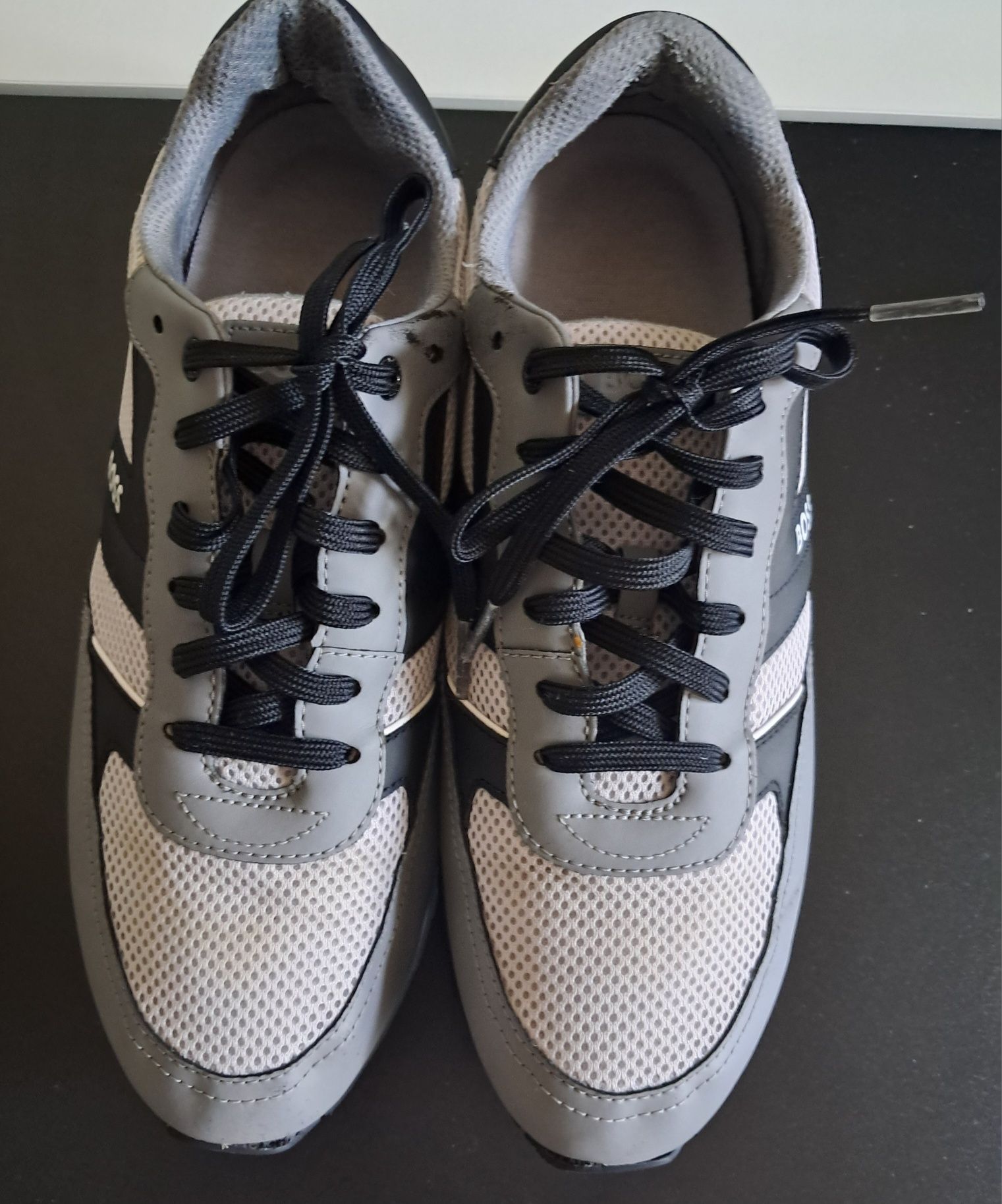 Buty Hugo Boss parkour męskie 46 szare sneakersy
