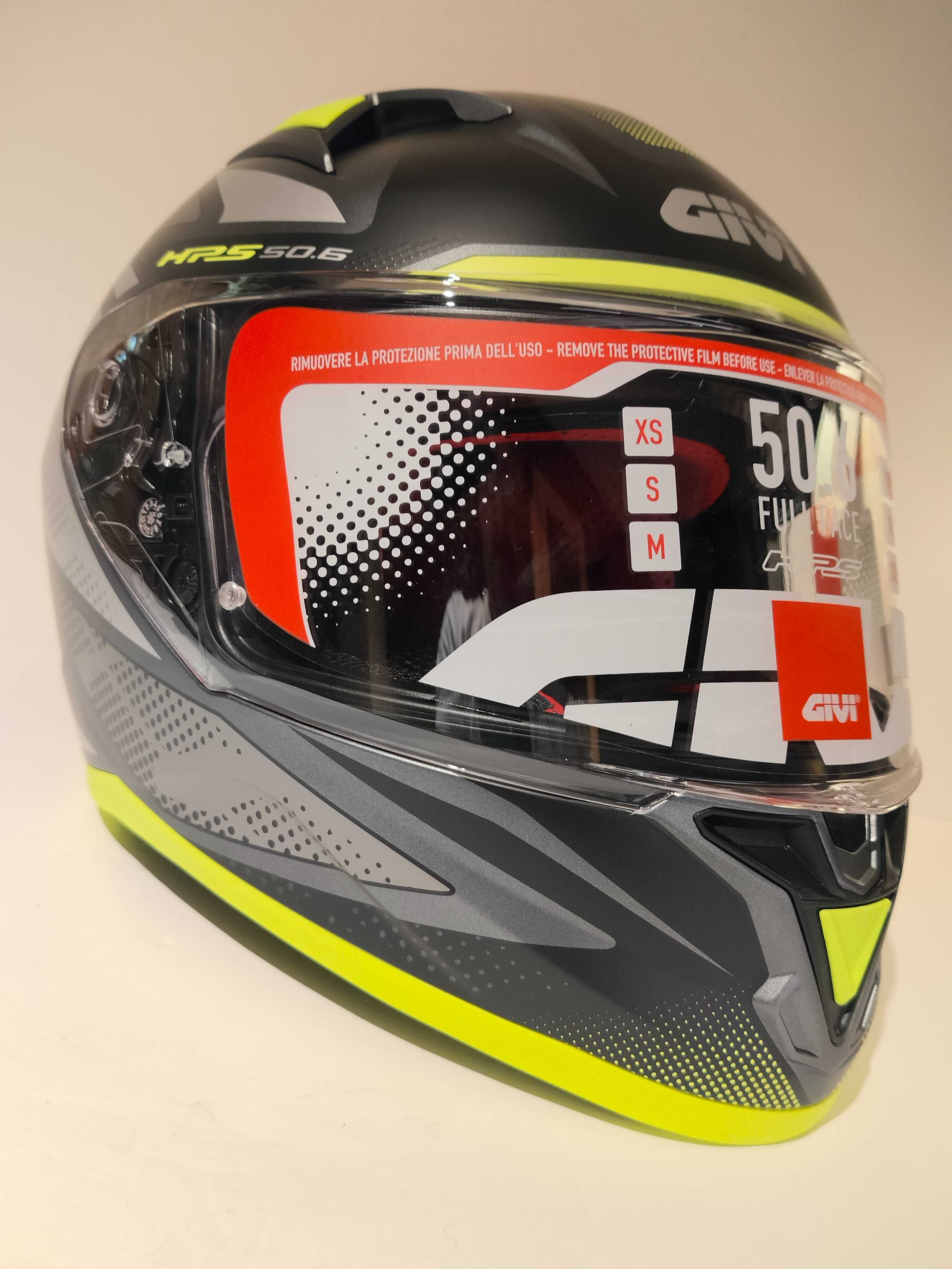 Capacete Givi dupla viseira mota scooter novo