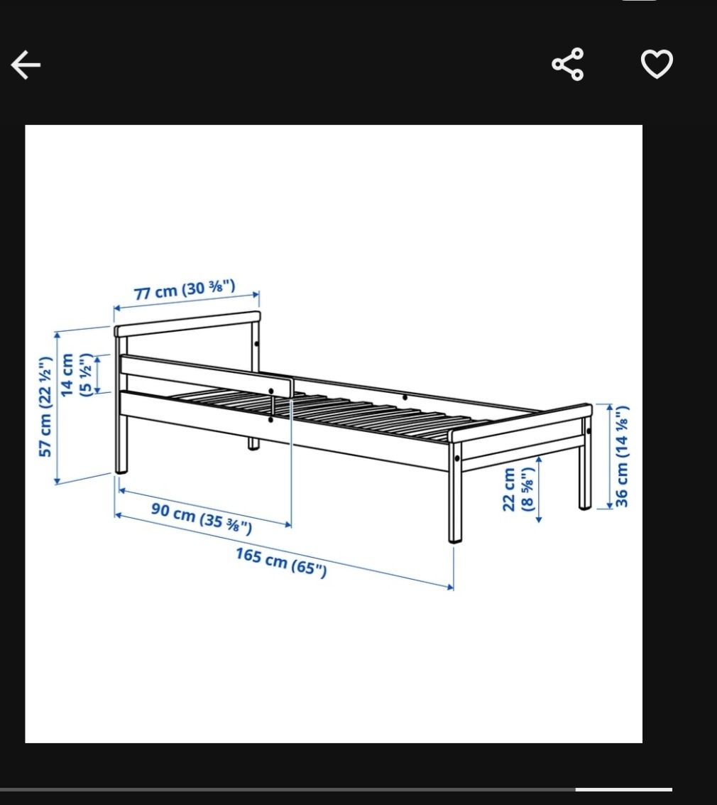 Łużko IKEA sniglar