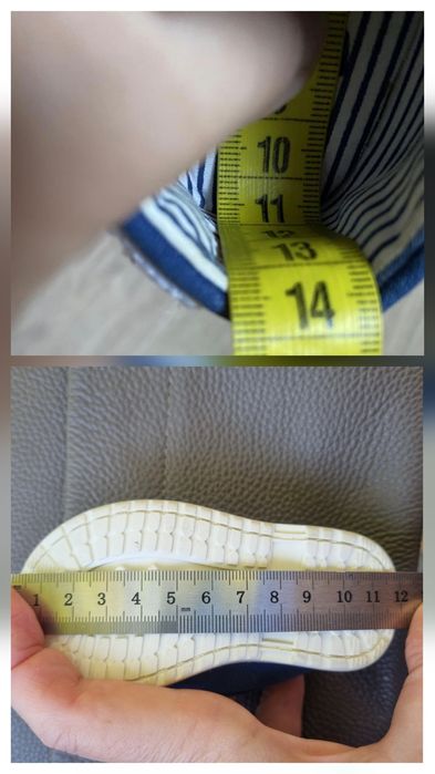 Брендові текстильні дитячі сині хакі кеди  12 16 17