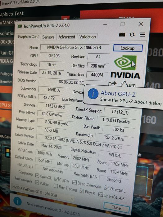 Тести! GTX 1060 Inno3D 3GB Відеокарта