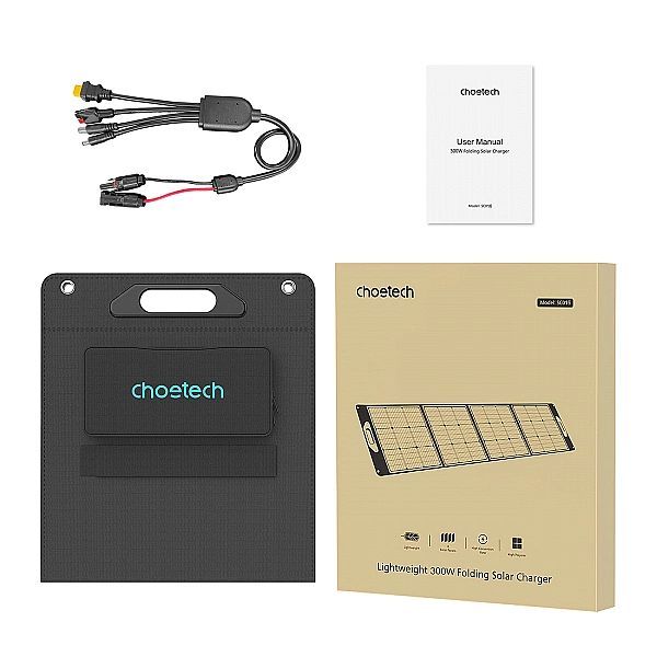 Ładowarka solarna 300w Choetech Sc016 - czarna