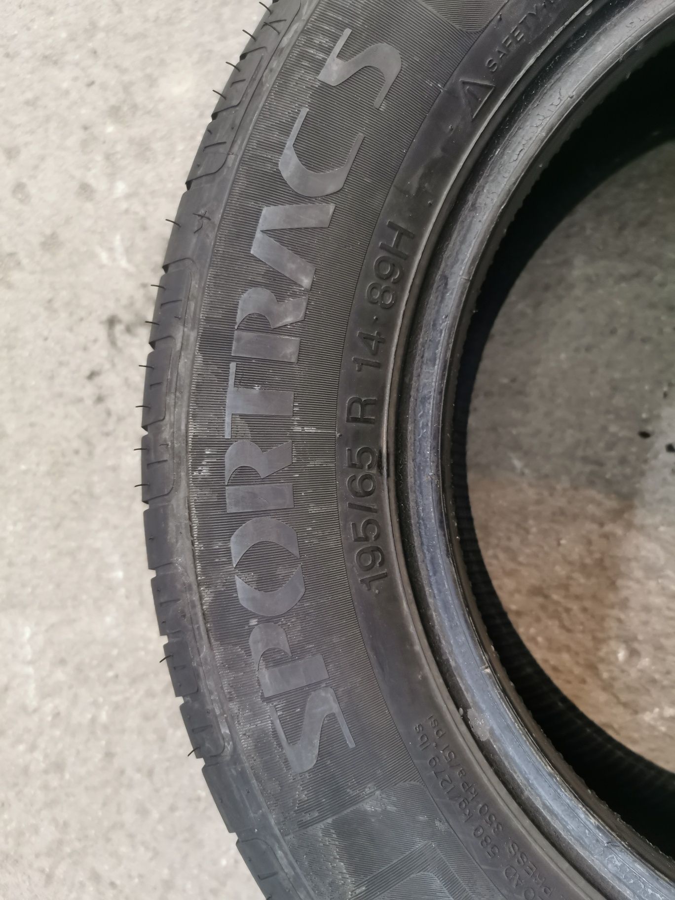 Komplet opon 195/65R14 89H Vredestein Sportrac 5 z 2018 rok