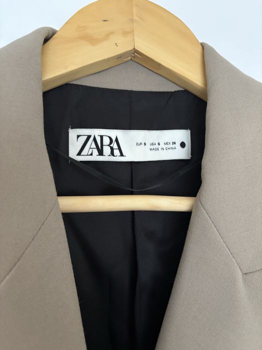 Піджак жакет Zara сіро-коричневий розмір S