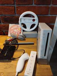 Nintendo Wii przerobiona CFW dysk kierownica zestaw
