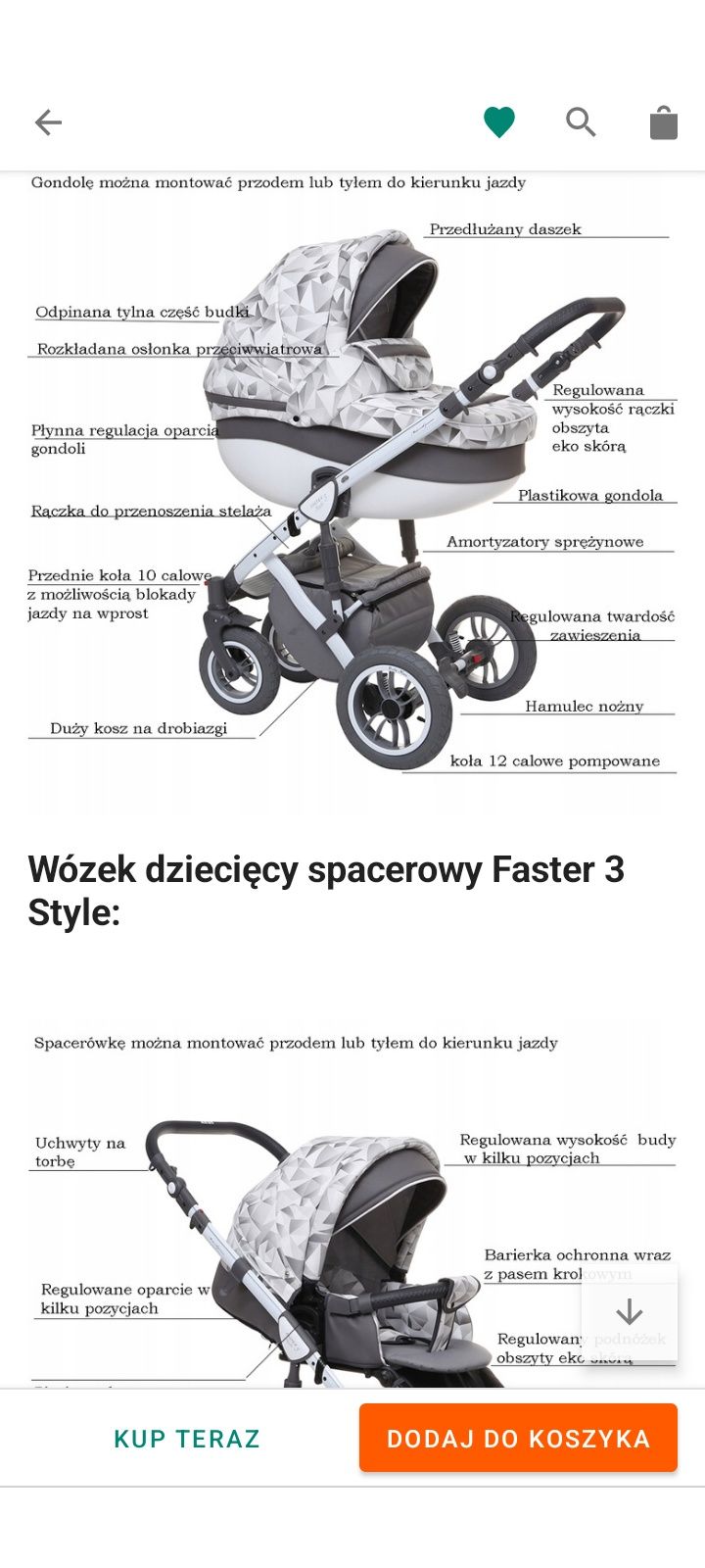 Wózek Baby Merc Faster Style