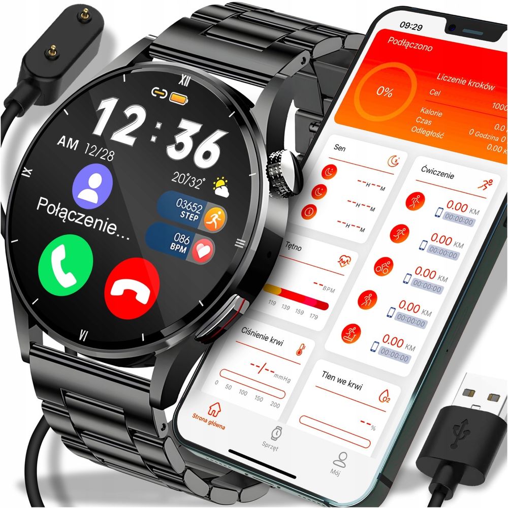 Super smartwatch HIT polskie menu