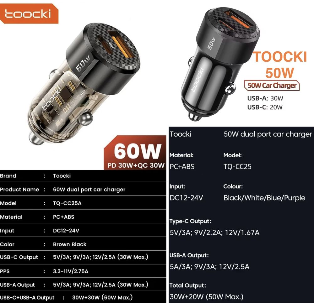 Essager 30w Швидка автомобільна зарядка в прикурювач 50w 80w 100w 120w