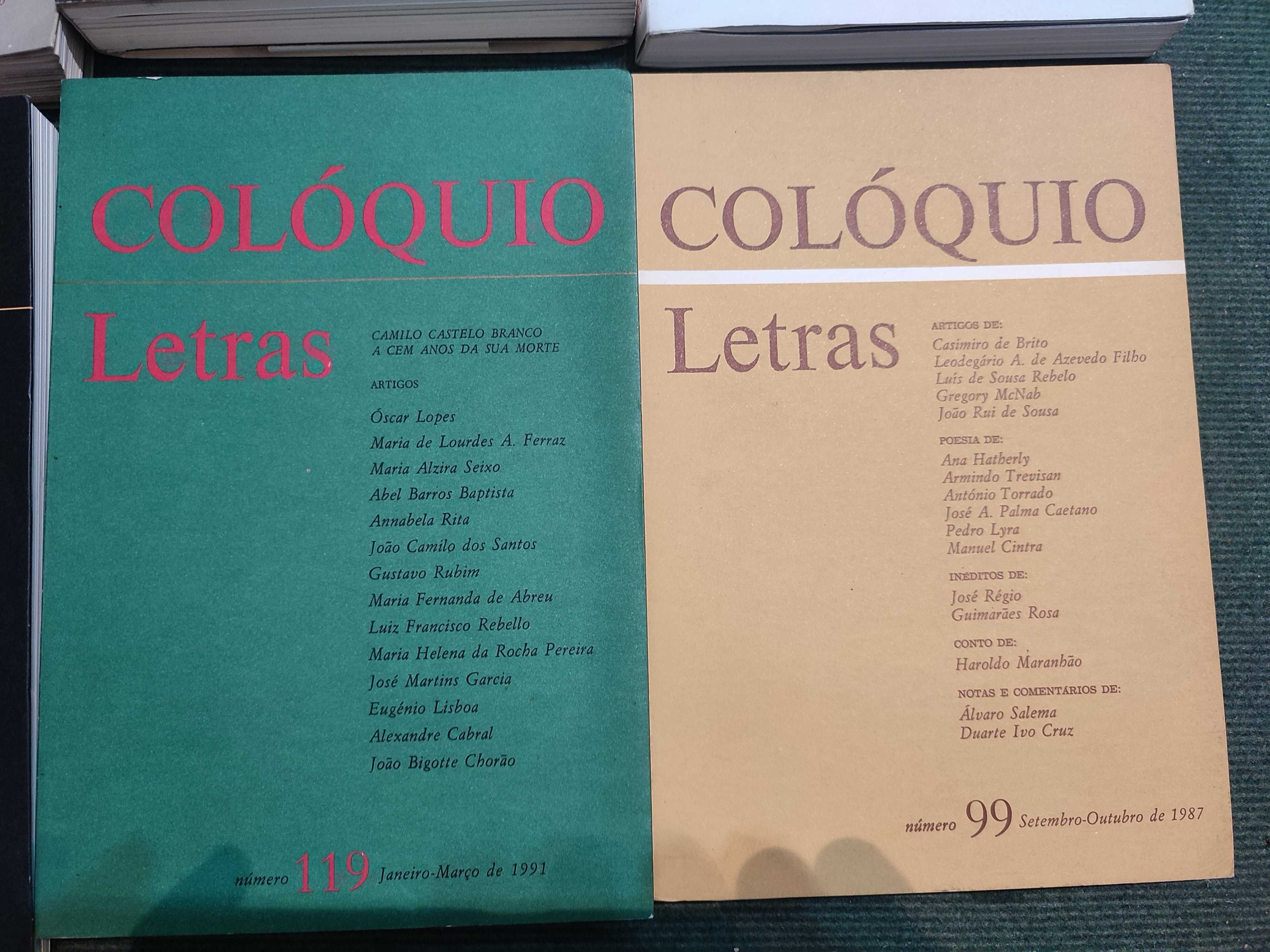 Lote 8 Livros Colóquio de Letras