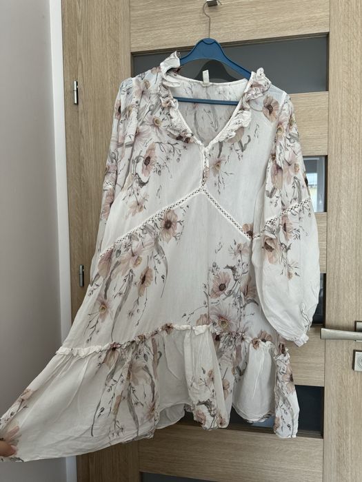 Piękna boho sukienka / tunika H&M 44 / 2XL