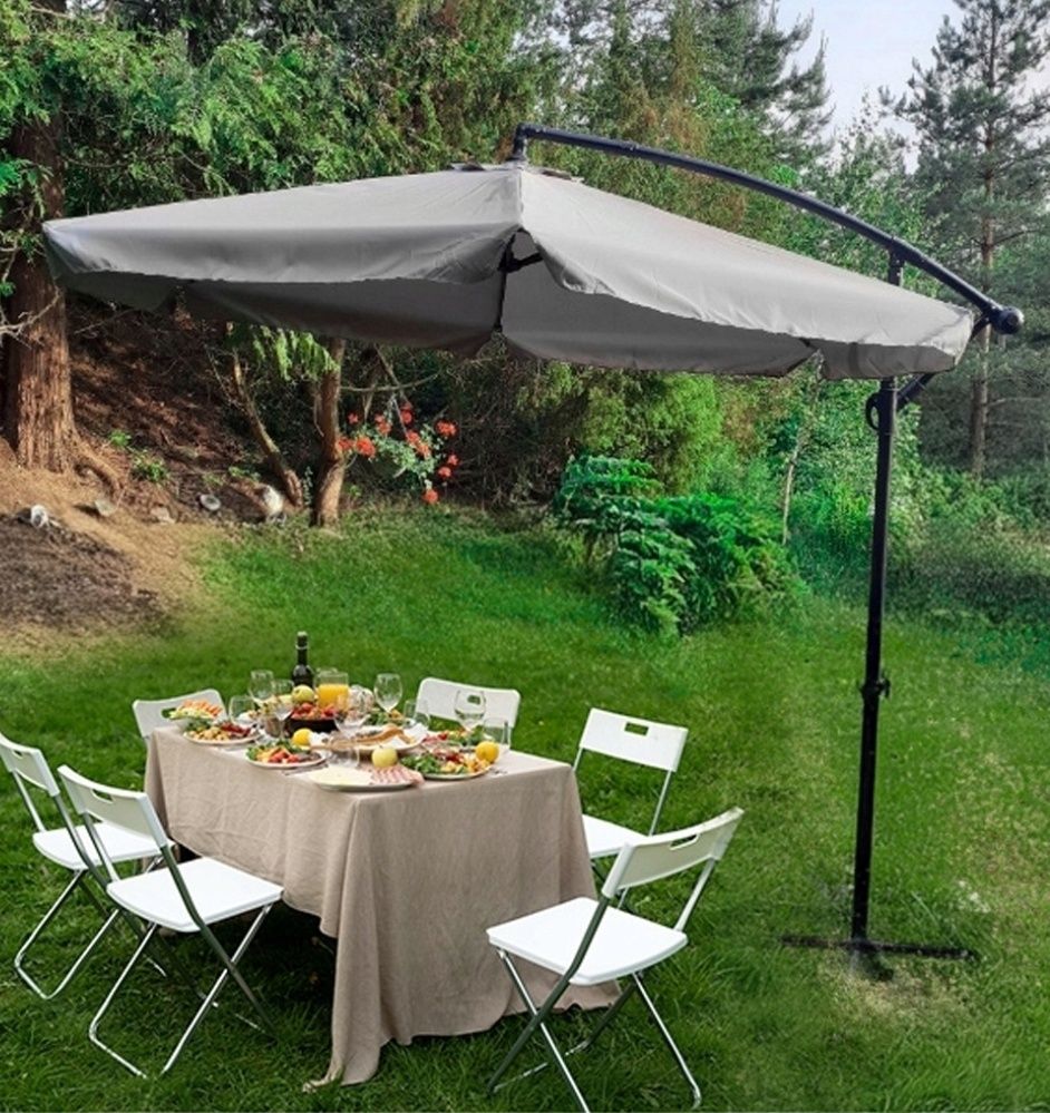 Parasol Ogrodowy z Wysięgnikiem Skladany