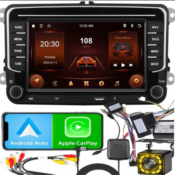 Radio do Volkswagen Passat B6 B7 Golf 5 V6 Seat Skoda WIFI GPS Android