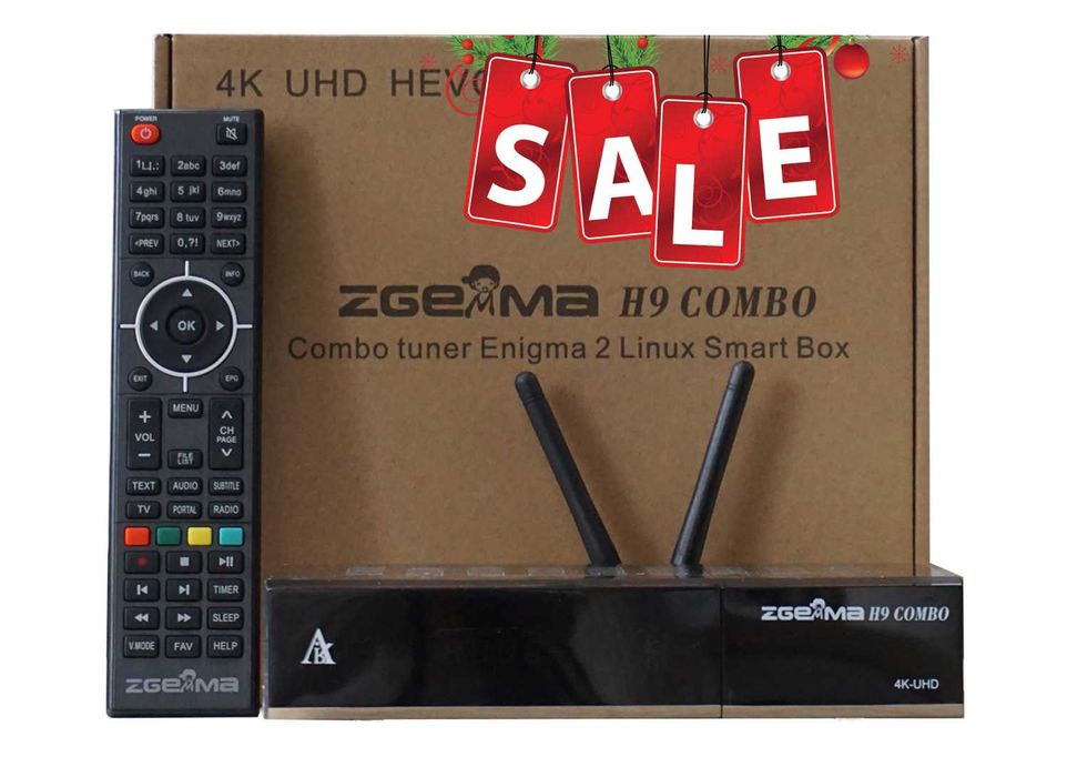 Zgemma H9 Combo V.2 4K IPTV ENIGMA2 CCcam Oscam WI-FI PROMOCJA GW-12M