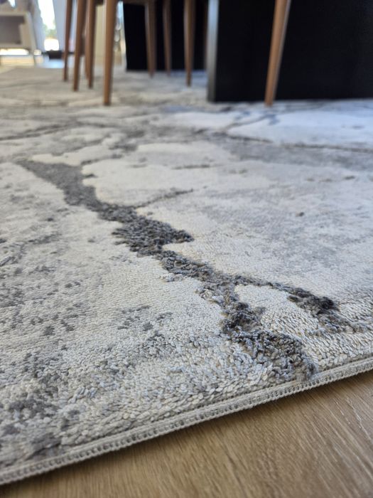 Tapete Marbella 240 x 340 cm branco/cinza