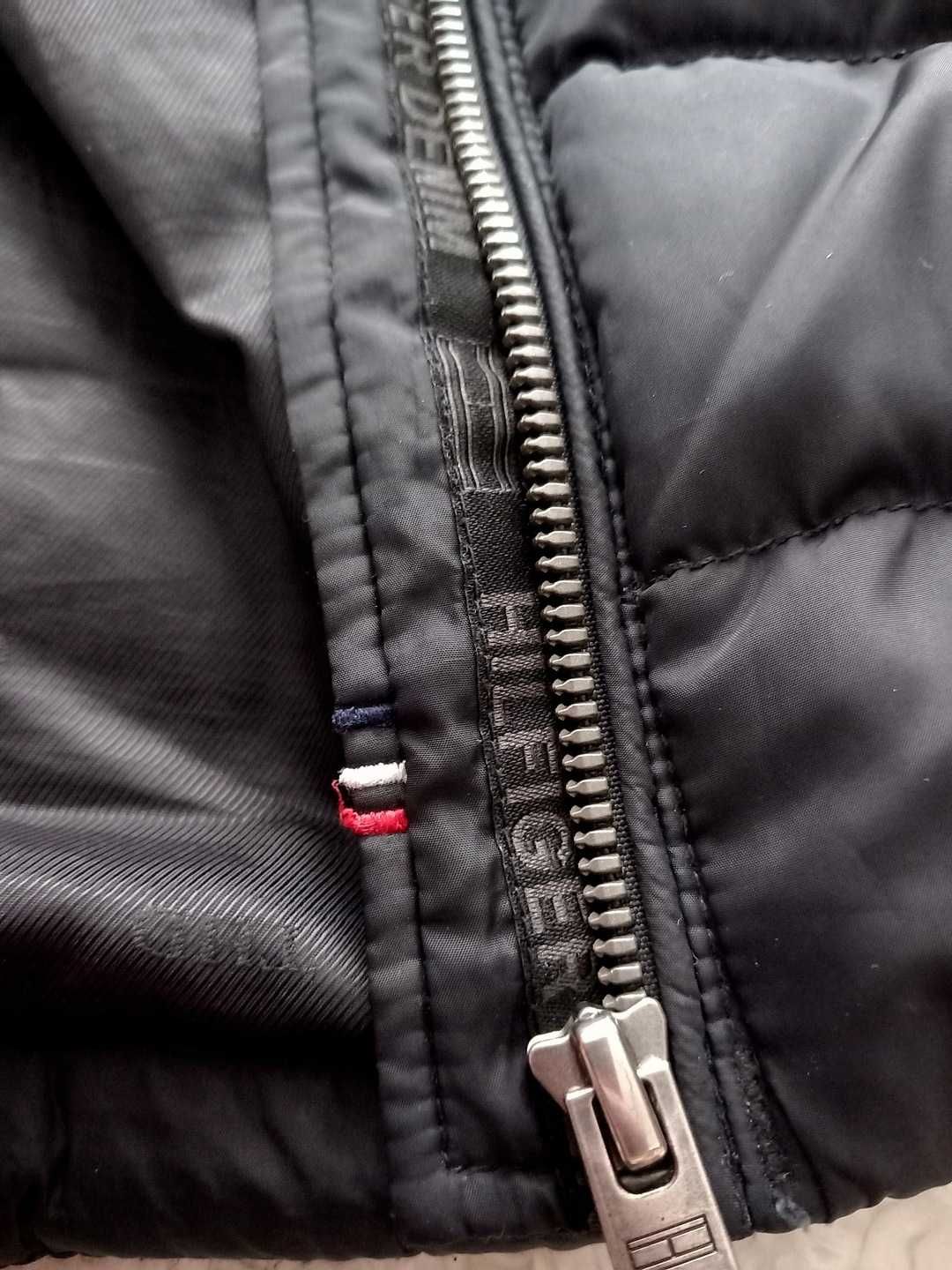 Tommy Hilfiger puchowa kurtka pikowana basic jesień zima