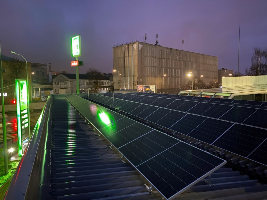 Кріплення для сонячних панелей профіль прижими баластна система