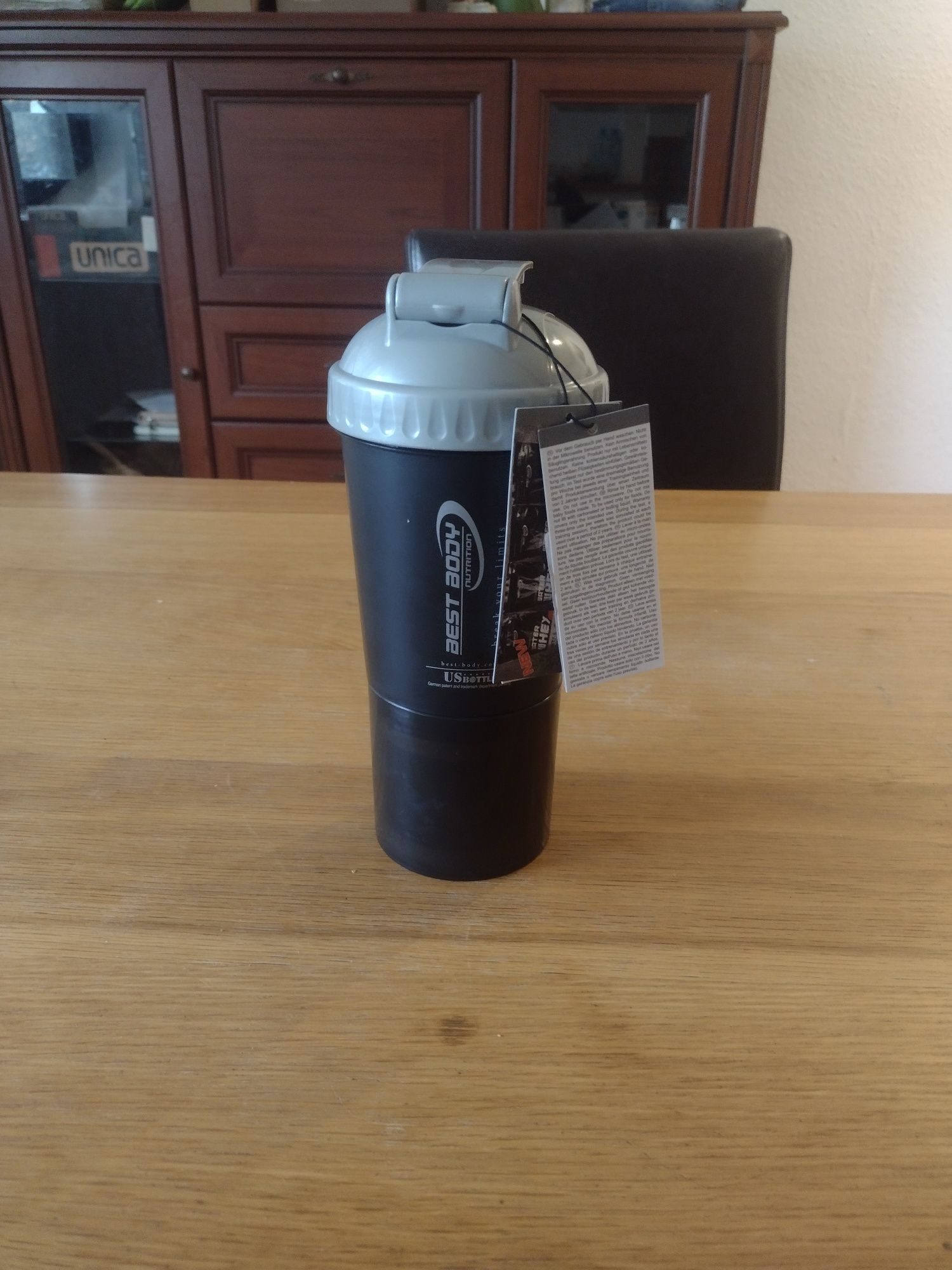 Bidon shaker czarny