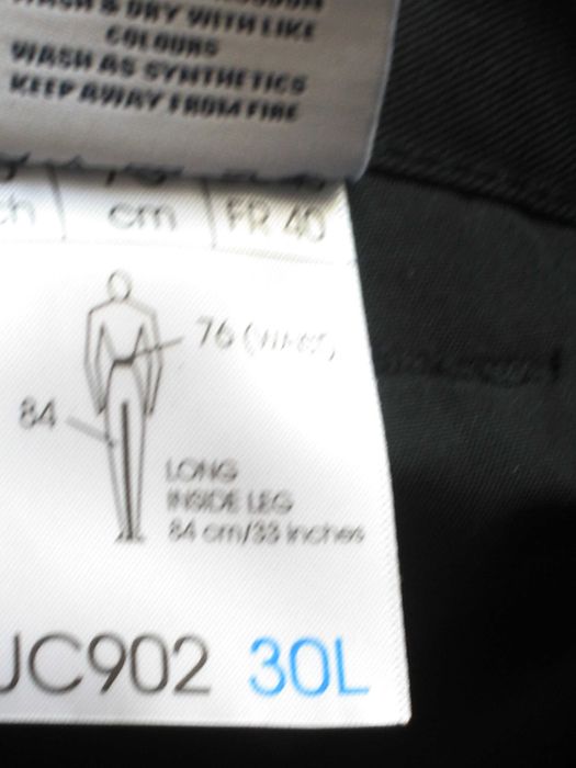 Карго Штани Uneek рабочие - Чорні, Чоловічі UC902 30L