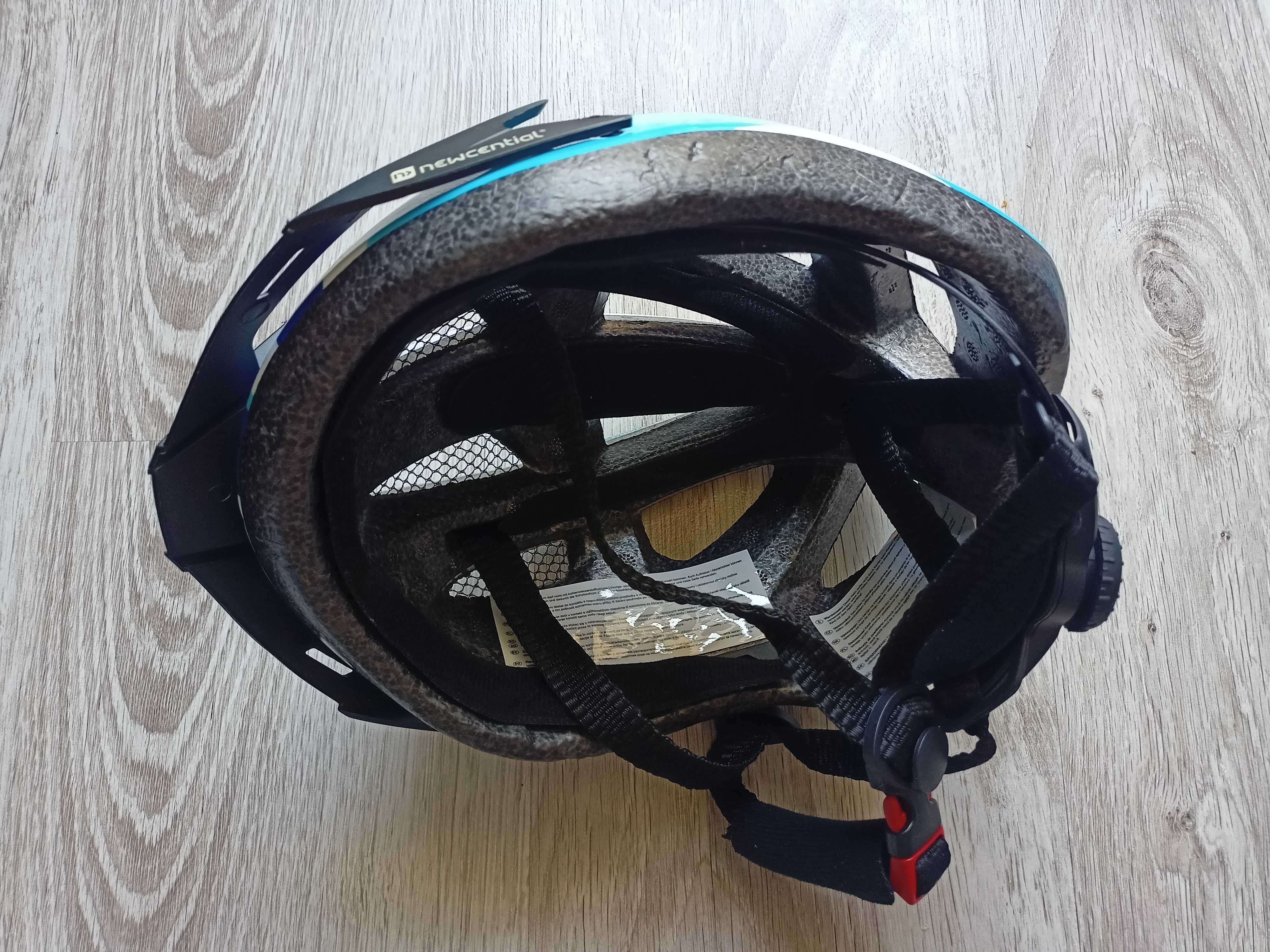 Kask rowerowy dziecięcy z lampką newcential 48-52 cm