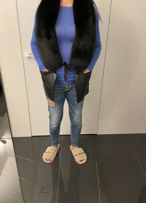 меховая жилетка miu miu оригинал S