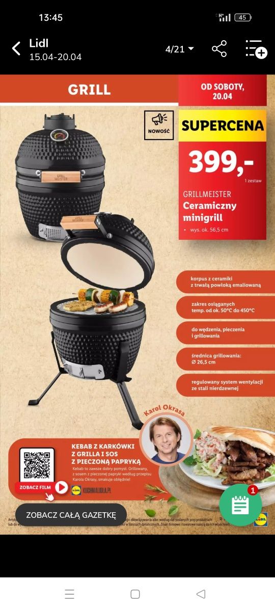 Grill ceramiczny