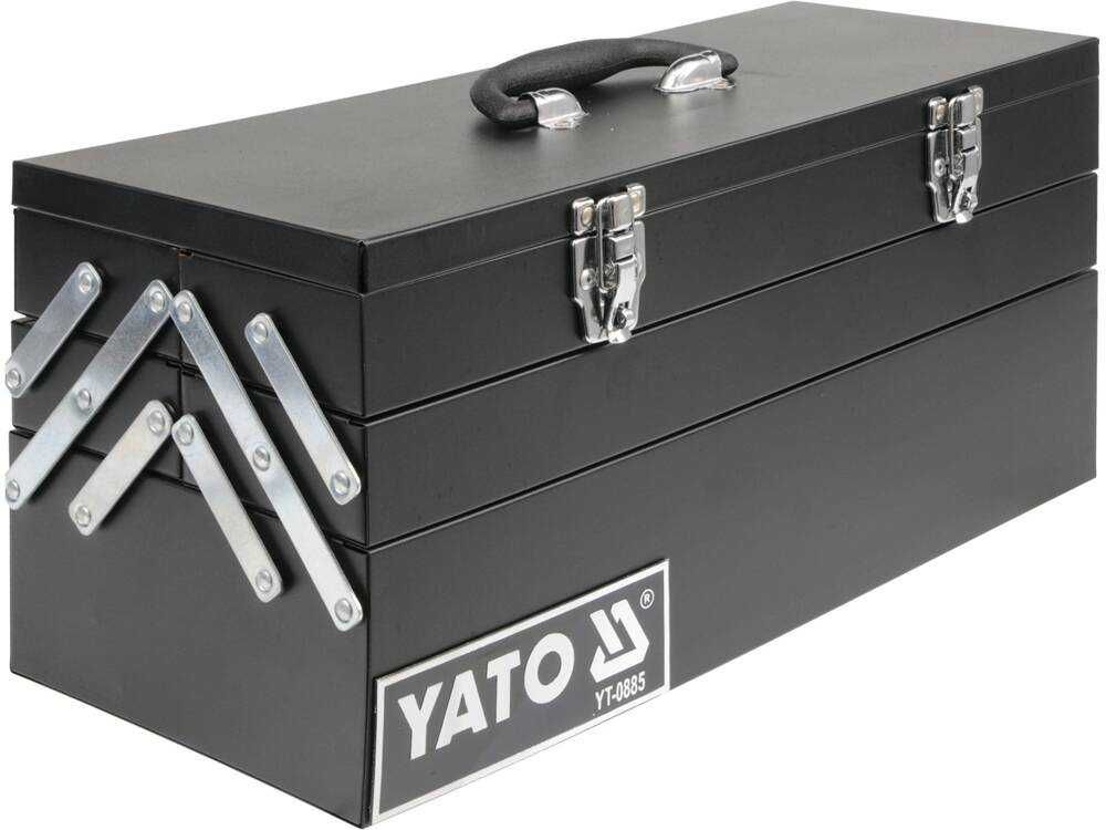 SOLIDNA Skrzynka narzędziowa YATO metalowa 460X200X225