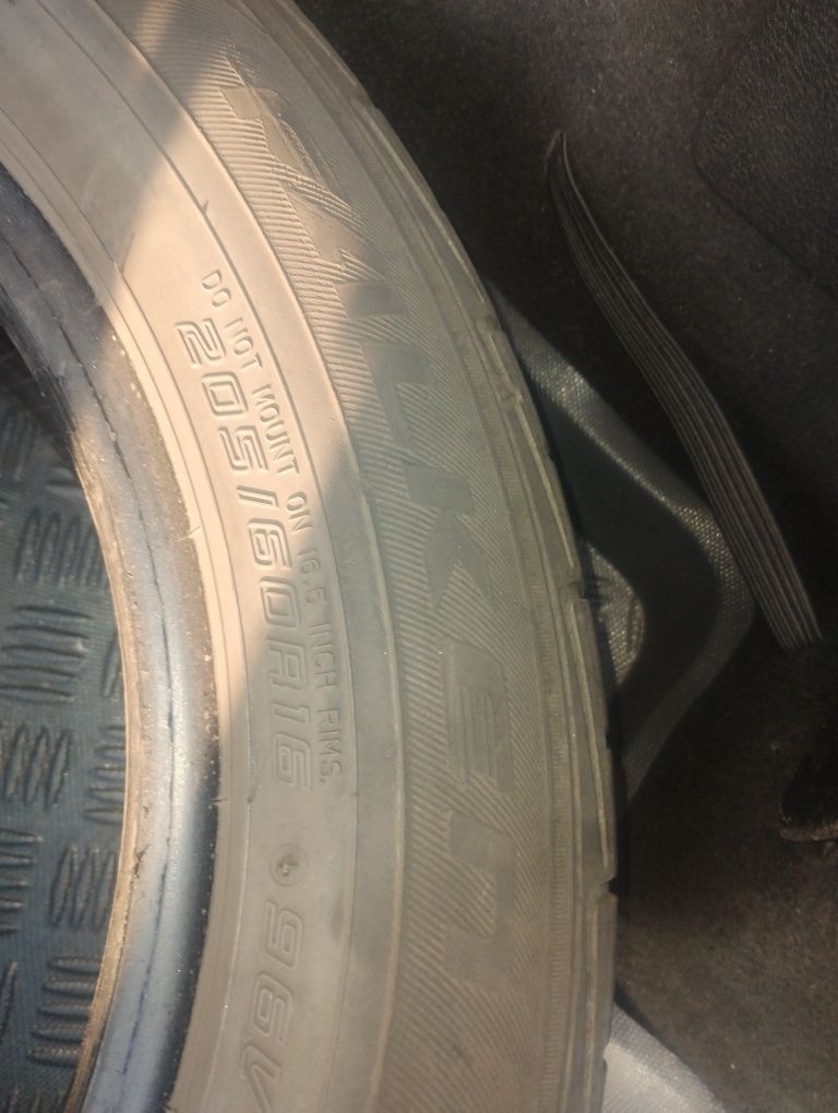 2 szt opon 205/55r16 całoroczne 18 r,6mm,2 szt 205/60r16