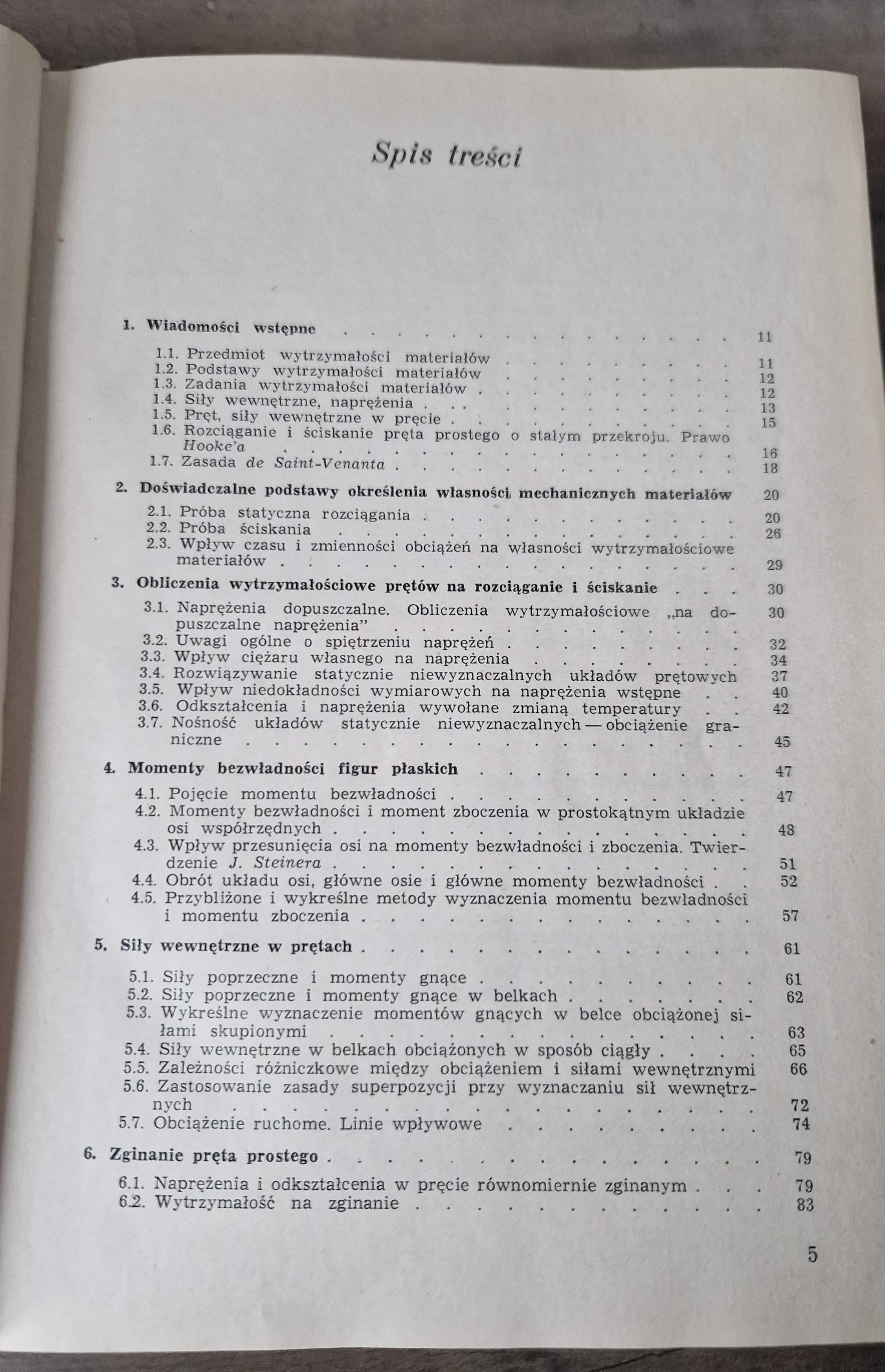 Wytrzymałość materiałów A. Jakubowicz Z. Orłoś