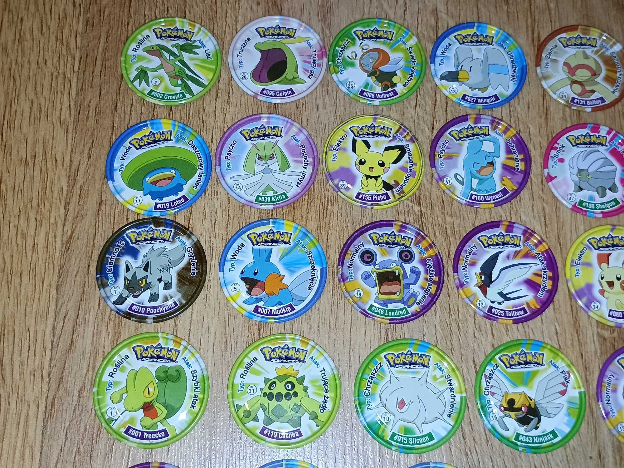 Pokemon metal Tazo Advanced cała seria full set 50/50 komplet
