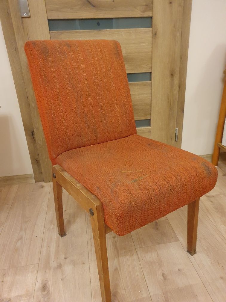 Krzesło PRL drewniane