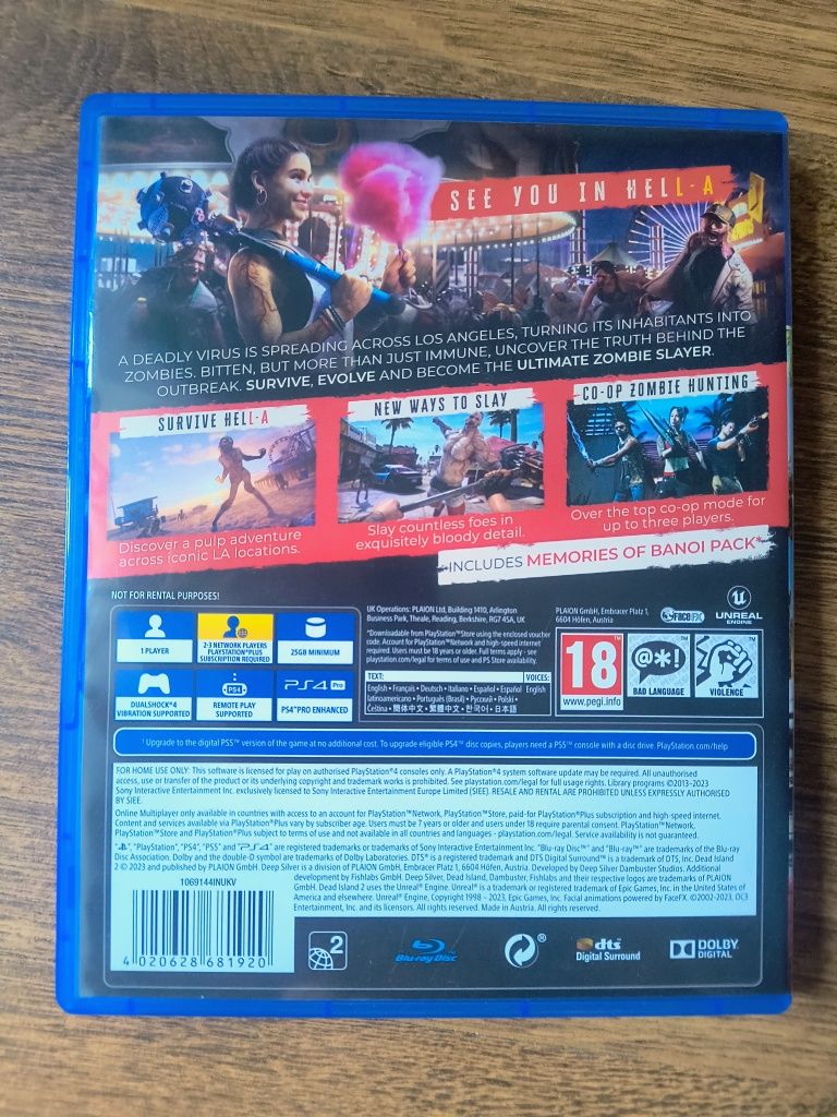 Dead Island 2 Ps4 jak nowa