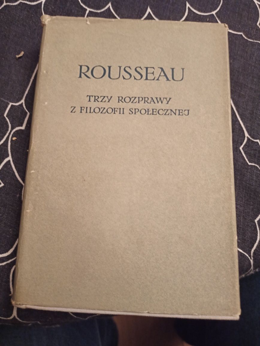 Rousseau trzy rozprawy z filozofii społecznej