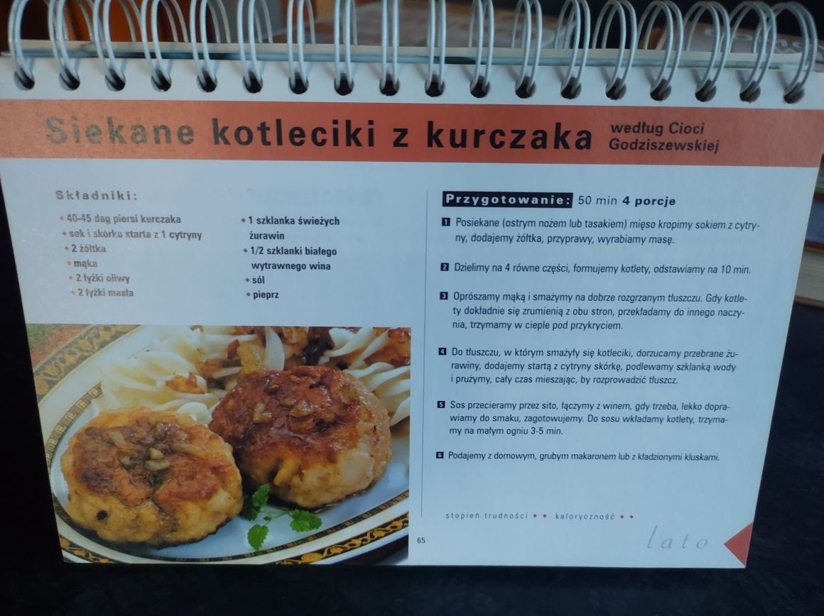 Książka kucharska - ulubione obiady