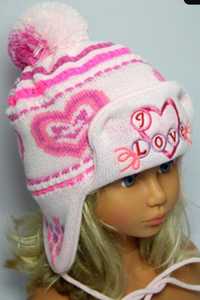 шапочка детская Зима для девочки