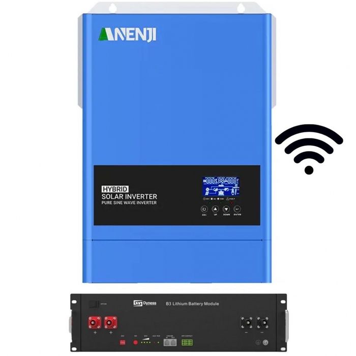 6.5кв. Комплект Акумулятор Dyness B3 48V/75Ah+інвертор Anenji